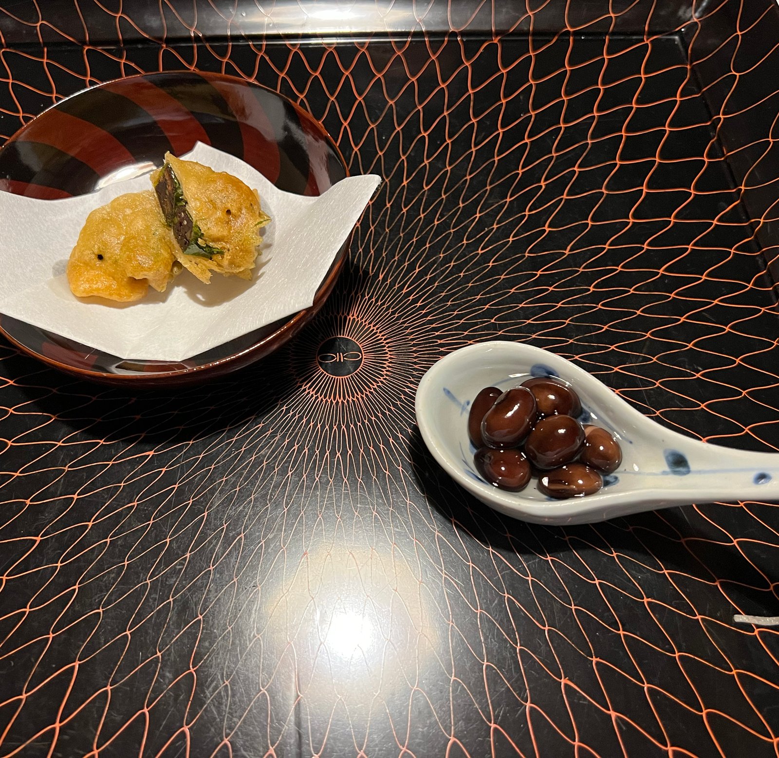 Tempura de verdura y frijoles negros